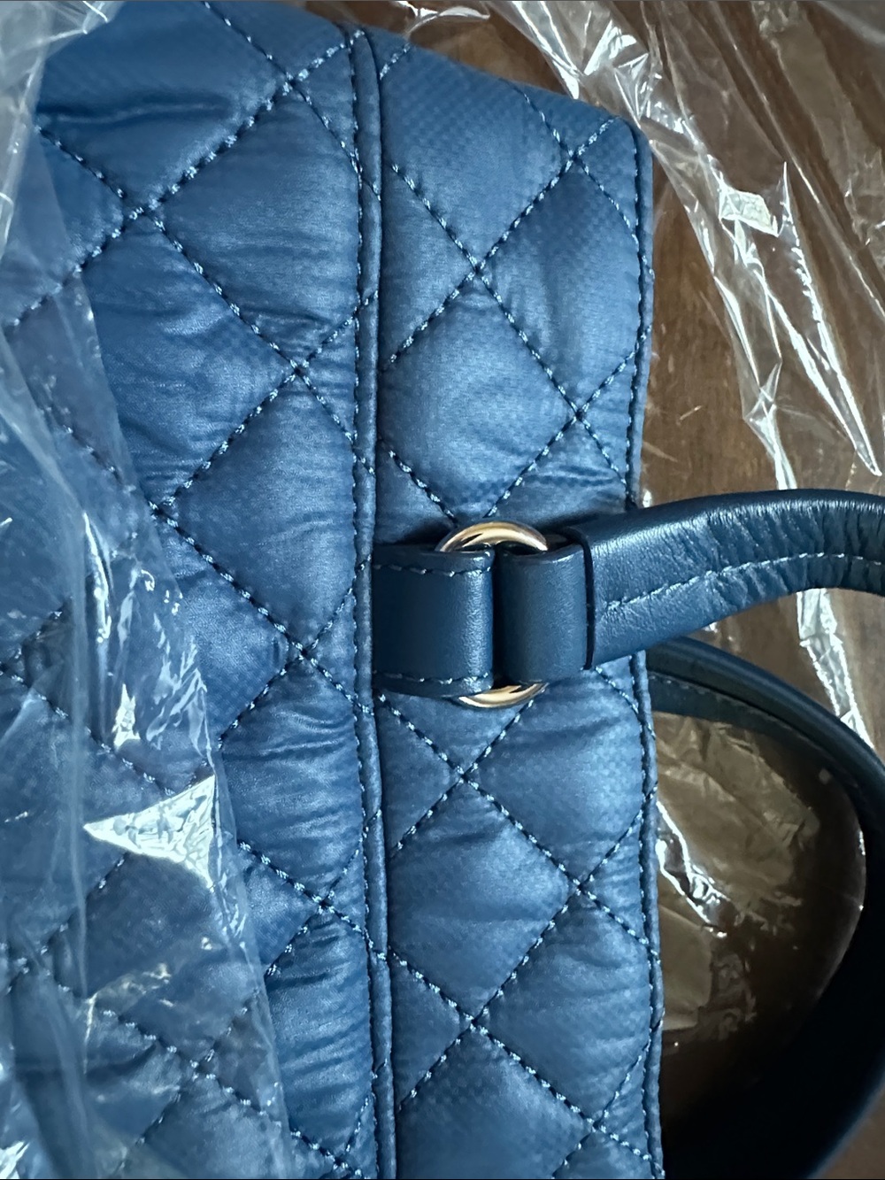 MZ Wallace Quilted French Blue Shoulder Bag - Picture 9 of 15